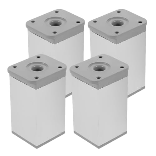 WOONEKY 4 Stück Möbelbeine Aluminium Verstellbare Couch und Stuhlfüße für DIY Möbel für Schränke Tv Schränke und Esstische Höhe Langlebig und Einfach zu Montieren von WOONEKY