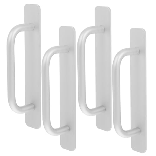 WOONEKY 4 Stück Selbstklebende Aluminium Türgriffe Schrankgriffe ohne Bohren für Schiebetüren Fenster Balkontüren Modernes Design Einfache Montage Passform WOONEKY 4 Stück Selbstklebende Aluminium Türgriffe Schrankgriffe ohne Bohren für Schiebetüren Fenster Balkontüren Modernes Design Einfache Montage Passform von WOONEKY