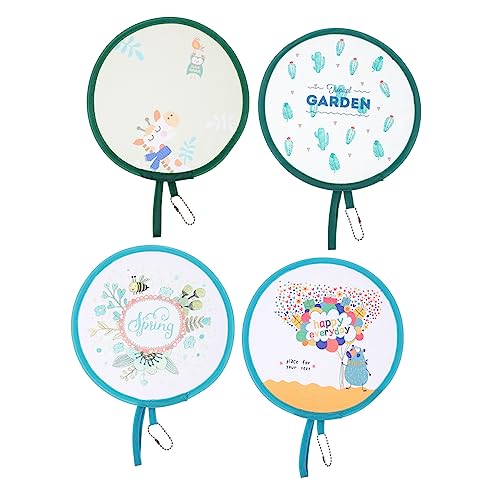 WOONEKY 4 Stück Teiliges Cartoon Faltfächer Runde Handventilatoren für Tanz Party und Sommer Traditioneller Stil mit Niedlichen Motiven Pferd Ballon Kaktus Biene Praktisch und Elegant WOONEKY 4 Stück Teiliges Cartoon Faltfächer Runde Handventilatoren für Tanz Party und Sommer Traditioneller Stil mit Niedlichen Motiven Pferd Ballon Kaktus Biene Praktisch und Elegant von WOONEKY