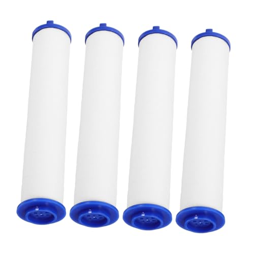 WOONEKY 4 Stück Teiliges Duschkopf Ersatzfilter Calcium sulfit Kugeln Professioneller Wasserfilter zur Kalkfilterung Kompatibel für Handbrause Installieren und Langlebig von WOONEKY
