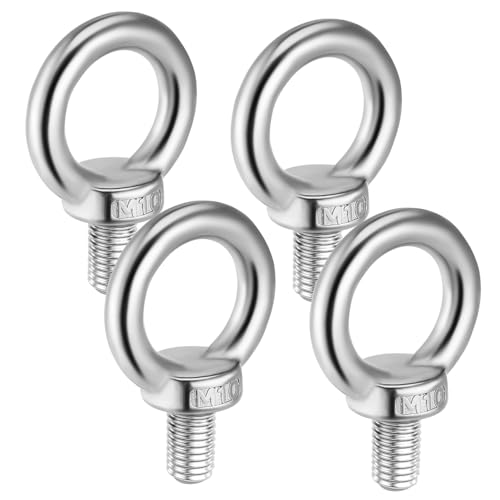 WOONEKY 4 Stück Teiliges Edelstahl Ringschrauben mit Gewinde Hochfeste Witterungsbeständige Ösenschrauben für Schwere Sicherungsanwendungen im Außenbereich und Marinegebrauch WOONEKY 4 Stück Teiliges Edelstahl Ringschrauben mit Gewinde Hochfeste Witterungsbeständige Ösenschrauben für Schwere Sicherungsanwendungen im Außenbereich und Marinegebrauch von WOONEKY