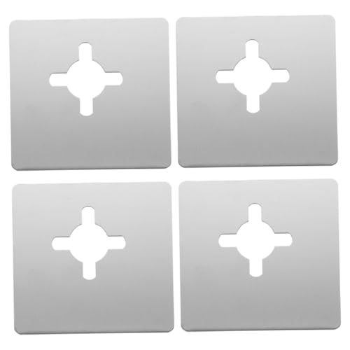 WOONEKY 4 Stück Teiliges Edelstahl Türschloss Reparaturset Türschloss Abdeckplatte Verstärkungsplatte Türgriff Fixierplatte für Standardtüren zur Verriegelung und Reparatur WOONEKY 4 Stück Teiliges Edelstahl Türschloss Reparaturset Türschloss Abdeckplatte Verstärkungsplatte Türgriff Fixierplatte für Standardtüren zur Verriegelung und Reparatur von WOONEKY