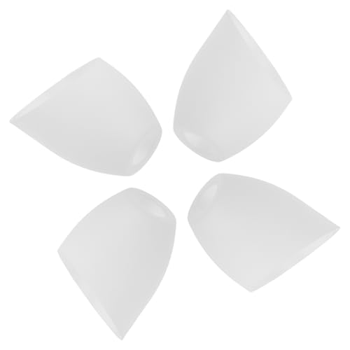 WOONEKY 4 Stück Teiliges Hufeisenförmiger Lampenschirm Kunststoff Weiß Elegante Lampe für Zuhause Installieren für Deckenleuchten Wohnungsdekoration von WOONEKY