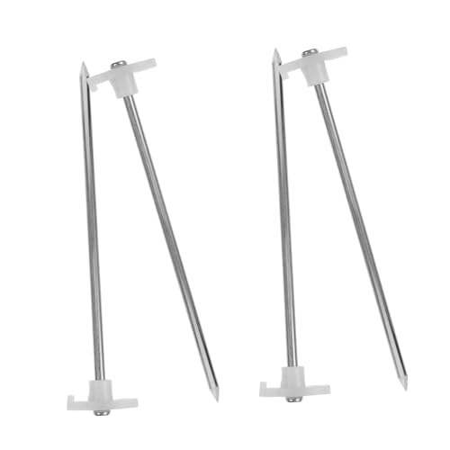 WOONEKY 4 Stück Teiliges Metall Zeltheringe Schwerlast Rostfrei Robust und Leicht Geeignet für Zelt Strand Garten Windfest und Langlebig Boden WOONEKY 4 Stück Teiliges Metall Zeltheringe Schwerlast Rostfrei Robust und Leicht Geeignet für Zelt Strand Garten Windfest und Langlebig Boden von WOONEKY