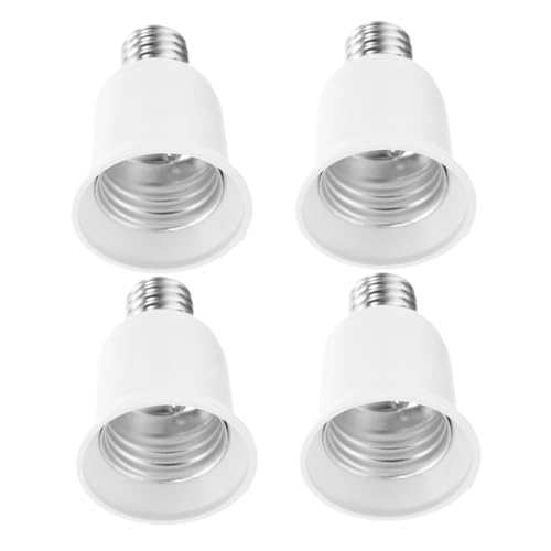 WOONEKY 4 Stück Teiliges zu Lampenfassungsadapter Hitzebeständig LED lampenfassung Adapter für DIY Lichtsysteme Kompatibel mit Standard Glühbirnen von WOONEKY