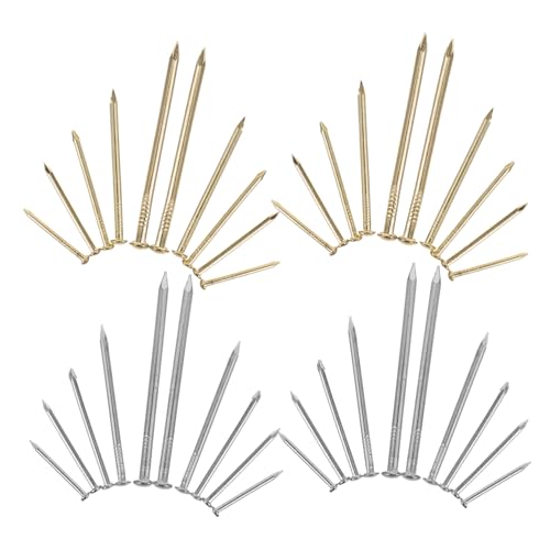 WOONEKY 400 Stück Picture Hanging Nails Robuste Wandnägel für Bilderrahmen zum Aufhängen von Wanddekoren Langlebigem Verschiedene für Stilvolle Präsentationen von WOONEKY
