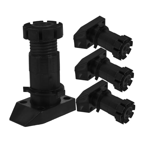 WOONEKY 4stücke Verstellbare Möbelbeine Kunststoff Nivellierfüße Für Schränke Runde Design Beinverlängerungen Für Tische Stühle Möbel Schwarz WOONEKY 4stücke Verstellbare Möbelbeine Kunststoff Nivellierfüße Für Schränke Runde Design Beinverlängerungen Für Tische Stühle Möbel Schwarz von WOONEKY