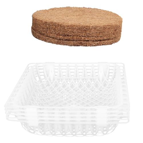 WOONEKY 5 Sätze Atmungsaktive Multifunktionale Taubennester aus Robustem Kunststoff mit Naturfasermatte Langlebig und Stabil Brut Schlafnest für Tauben und Vögel zu Hause WOONEKY 5 Sätze Atmungsaktive Multifunktionale Taubennester aus Robustem Kunststoff mit Naturfasermatte Langlebig und Stabil Brut Schlafnest für Tauben und Vögel zu Hause von WOONEKY