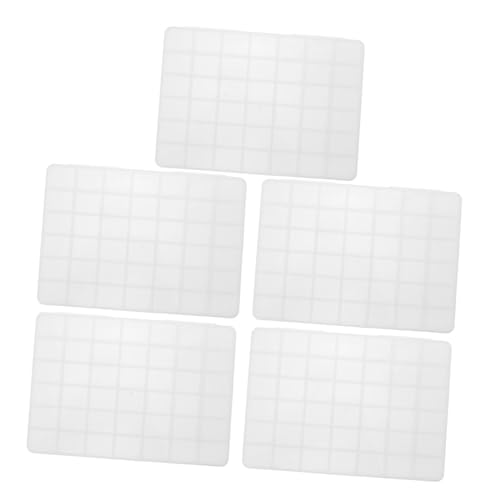 WOONEKY 5 Stück Bead Sorter mit Fächern Transparente Aufbewahrungsboxen für Schmuck Bastelperlen und Kleine Bastelmaterialien Tragbarer Stabiler Organizer für DIY Handwerk von WOONEKY