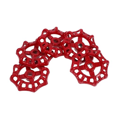 WOONEKY 5 Stück Teiliges Roter Ventilhandgriff Außenschlauchventil Ersatz Robust Langlebig Einfache Montage Spigot Handle Valve Replacement für Garten und Außenbereich WOONEKY 5 Stück Teiliges Roter Ventilhandgriff Außenschlauchventil Ersatz Robust Langlebig Einfache Montage Spigot Handle Valve Replacement für Garten und Außenbereich von WOONEKY