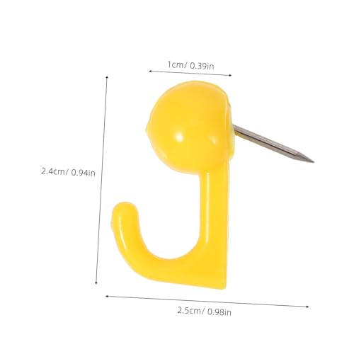 WOONEKY 50 Stück Dekorative Reißzwecken Haken aus Kork Starke Push Pin Aufhänger für Ölbild Wand Vielseitige Pinnnadeln zum Aufhängen von Schmuck Fotos und Schlüssel Rückstandsfrei von WOONEKY