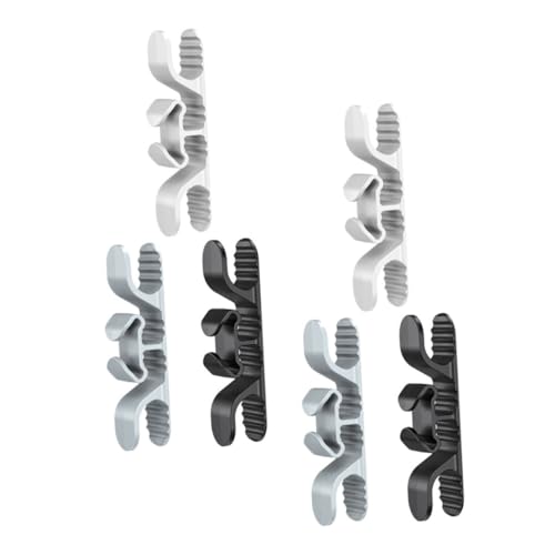 WOONEKY 6 Stck Selbstklebende Kabelhalter für Küchengeräte Kompakter Kabelorganizer in Dunkel Praktischer Kabelhalter zur Kabel Stromkabelaufbewahrung Einfache Montage Vielseitig von WOONEKY