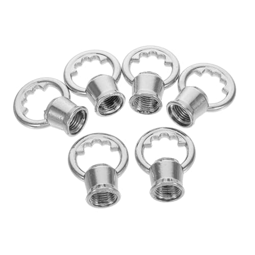 WOONEKY 6 Stück Innengewinde Ringschrauben aus Druckguss Geschlossene Ösenhaken für DIY Pendelleuchten und Kronleuchter Metall hängering für Deckenleuchten Pflanzenhalter und Swag licht von WOONEKY