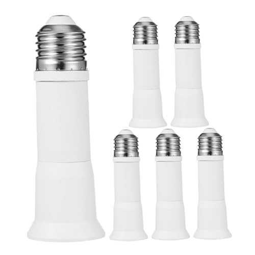 WOONEKY 6 Stück Lampenfassung Verlängerung Verstellbarer zu Lichtsockel Adapter LED Kompatibel Flexibel Einstellbare für Zuhause Büro Werkstatt und Garage WOONEKY 6 Stück Lampenfassung Verlängerung Verstellbarer zu Lichtsockel Adapter LED Kompatibel Flexibel Einstellbare für Zuhause Büro Werkstatt und Garage von WOONEKY
