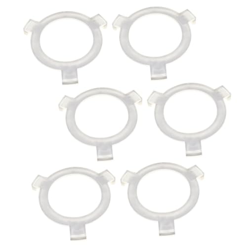 WOONEKY 6 Stück Lampensockel Adapterring zu Teiliges Stabile Lampenfassung Konverterringe für Lampenschirme Vielseitig Einsetzbar in Haushalt Büro Hitzebeständig und Langlebig Einfache von WOONEKY