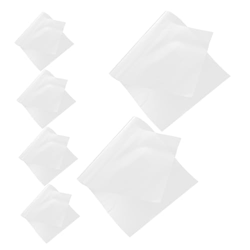 WOONEKY 6 Stück Teiliges Pet Lüftungsabdeckungen mit Transparentem Selbstklebeband Wetterbeständig UV Schutz Einfache Montage ohne Schrauben für Wand Decke Boden Klimaanlagen und von WOONEKY