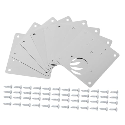 WOONEKY 8 Stück Teiliges Scharniere Reparaturplatten aus hochwertigem Metall Stabilisierend und Langlebig Einfache Montage ohne Werkzeug Passend für Küchenschrank und Möbeltüren WOONEKY 8 Stück Teiliges Scharniere Reparaturplatten aus hochwertigem Metall Stabilisierend und Langlebig Einfache Montage ohne Werkzeug Passend für Küchenschrank und Möbeltüren von WOONEKY