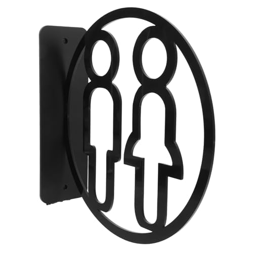 WOONEKY Acryl Toilettenschild Doppelseitig mit Mann Frau Symbol Unisex Wc Türschild Selbstklebend Langlebig Modernes Design für Büro Restaurant Gemeinschaftsräume WOONEKY Acryl Toilettenschild Doppelseitig mit Mann Frau Symbol Unisex Wc Türschild Selbstklebend Langlebig Modernes Design für Büro Restaurant Gemeinschaftsräume von WOONEKY