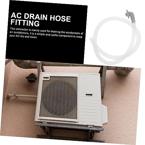 WOONEKY Air Conditioner Ablaufschlauch Verbinder Teiliges Winkelanschluss Schlauch Robuste Kunststoff Drainageverbindung für Klimaanlagen Dicht und Langlebig Geeignet für von WOONEKY
