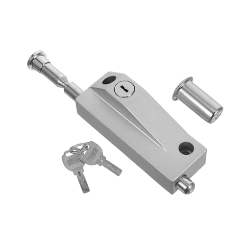 WOONEKY Aluminium Türschloss mit Drehriegel Federbelastetes Schlosssystem Einfache Montage Rostfreier Türschlossriegel für Büros Hotels und Einkaufszentren Langlebige Türverriegelung von WOONEKY