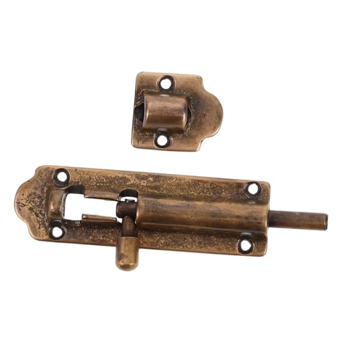 WOONEKY Antiker Türschlossriegel aus Robustem Verstärkter Schiebetürriegel für Holz und Schuppentüren Elegant Schlichtes Design Sicherer Türriegel für Fenster und Türen WOONEKY Antiker Türschlossriegel aus Robustem Verstärkter Schiebetürriegel für Holz und Schuppentüren Elegant Schlichtes Design Sicherer Türriegel für Fenster und Türen von WOONEKY