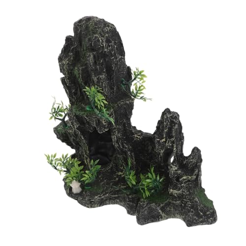 WOONEKY Aquarium Dekor Resin Felsen mit Garnelen Versteck Höhle Simulierte Berglandschaft Fisch Tank Deko Langlebig Sicher Vielseitig für Große und Kleine Aquarien Natürliches Design WOONEKY Aquarium Dekor Resin Felsen mit Garnelen Versteck Höhle Simulierte Berglandschaft Fisch Tank Deko Langlebig Sicher Vielseitig für Große und Kleine Aquarien Natürliches Design von WOONEKY