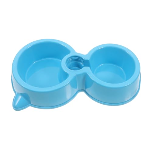 WOONEKY Automatischer Wasserspender und Futternapf mit Flaschenhalter Futter und Wassernapf für Hunde und Katzen Selbstbewässerndes Kippsicheres Kunststoff für Vielbeschäftigte Tierhalter von WOONEKY