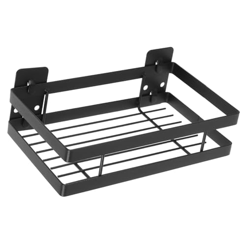 WOONEKY Badezimmer Wandregal aus ohne Bohren Praktischer Ablage Organizer für Dusche und Waschbecken für Kosmetik und Badezimmerbedarf Schwarz WOONEKY Badezimmer Wandregal aus ohne Bohren Praktischer Ablage Organizer für Dusche und Waschbecken für Kosmetik und Badezimmerbedarf Schwarz von WOONEKY