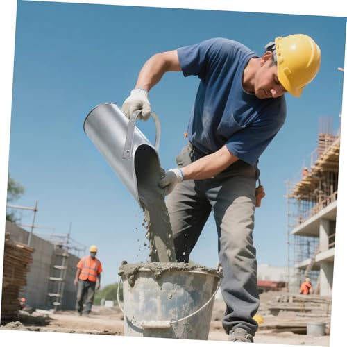 WOONEKY Betonfülltrichter mit Tragegriff Robustes Metallfüllwerkzeug für Baustellen Langlebiger Sand Betonsandfülltrichter Einfach zu Bedienen für Sekundäres Ausgießen und Sandtransport WOONEKY Betonfülltrichter mit Tragegriff Robustes Metallfüllwerkzeug für Baustellen Langlebiger Sand Betonsandfülltrichter Einfach zu Bedienen für Sekundäres Ausgießen und Sandtransport von WOONEKY