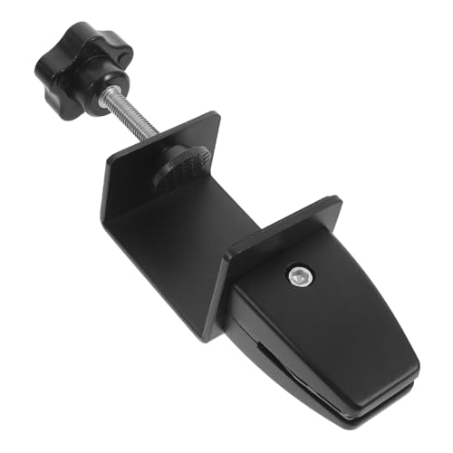 WOONEKY Bildschirmclip Zauntafel Clips schwere Klemme Schreibtisch -Partitionsclip Datenschutzpanel Klemme Multifunktions-Tischklemme Partitionsunterstützung Aluminiumlegierung Schwarz von WOONEKY