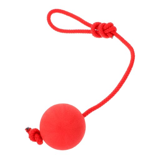 WOONEKY Bissfester Robuster Hundeball aus Elastischem Vollgummi mit Elastischem Seil Großer Strapazierfähiger Trainingsball für Welpen und Hunde für Outdoor Spiel und Zufällige Farbe WOONEKY Bissfester Robuster Hundeball aus Elastischem Vollgummi mit Elastischem Seil Großer Strapazierfähiger Trainingsball für Welpen und Hunde für Outdoor Spiel und Zufällige Farbe von WOONEKY