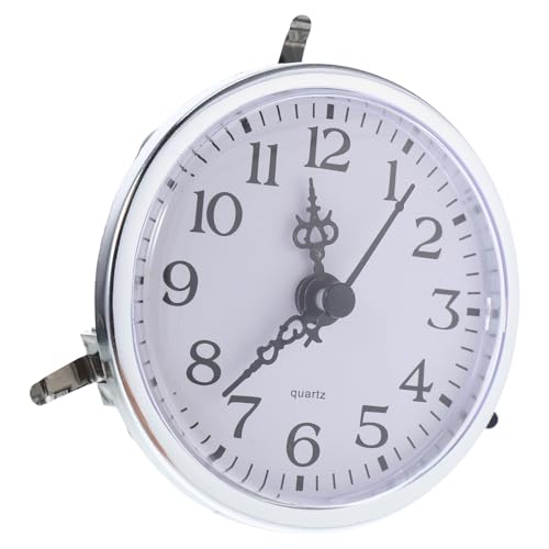 WOONEKY Craft Clock Insert Kristallrunde Uhr für DIY Projekte Elegantes Design für Wohnkultur Vielseitig Einsetzbar für Tisch Regal und Dekoration von WOONEKY