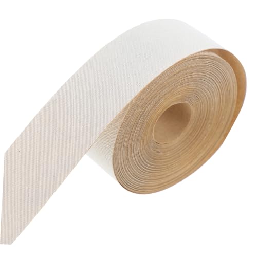 WOONEKY DIY Lampenschirm Stoffband Selbstklebend Natürlicher Leinenstoff Lampenschirme Kante Abdeckung Zubehör Flexibel Dekorativ Für Tischlampe Nachttischlampe von WOONEKY