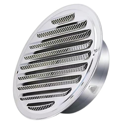 WOONEKY Edelstahl Lüftungsgitter Regenhaube Winddicht Korrosionsbeständig für Wand Deckenmontage Abluftschutz mit Insektenschutznetz für Außenwand Belüftung WOONEKY Edelstahl Lüftungsgitter Regenhaube Winddicht Korrosionsbeständig für Wand Deckenmontage Abluftschutz mit Insektenschutznetz für Außenwand Belüftung von WOONEKY