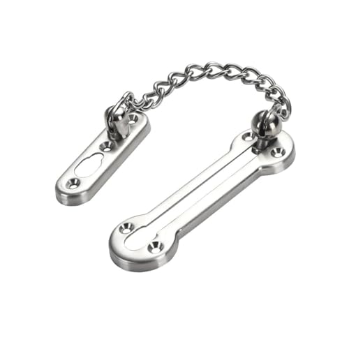 WOONEKY Edelstahl Türkette Sicherheitsriegel Rostfrei mit Langem Kettenglied Einbruchschutz für Türen und Fenster Einfache Montage und Teilöffnungsfunktion für Besucheridentifikation WOONEKY Edelstahl Türkette Sicherheitsriegel Rostfrei mit Langem Kettenglied Einbruchschutz für Türen und Fenster Einfache Montage und Teilöffnungsfunktion für Besucheridentifikation von WOONEKY