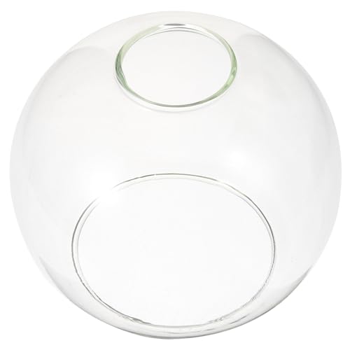 WOONEKY Glas Lampenschirm Für Pendelleuchte Kugel-design Transparent Ersatz-schirm Für Hängelampe Passend Für Leuchten Sockel Moderner Schirm Für Wohnraum Und Küche von WOONEKY