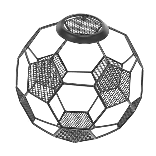 WOONEKY Ersatz Lampenschirm Fußball Design Edelstahl Lampenschirm Deckenleuchten Abdeckung Dekorative Lampenschirme von WOONEKY