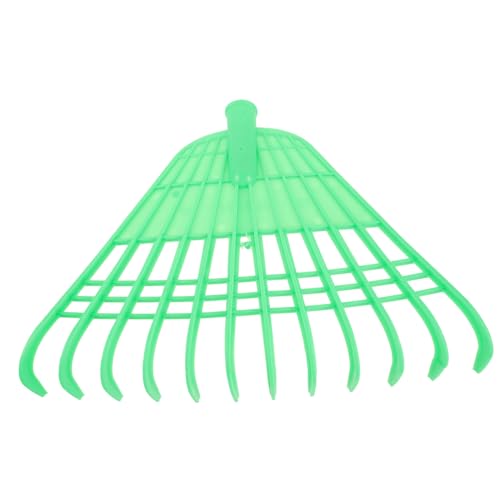 WOONEKY Gartenrechen Stabilem Kunststoff Leichter Laubrechen mit Ergonomischem Griff für Effizientes Sammeln von Laub und Abfällen im Freien für Gartenpflege und Rasenreinigung von WOONEKY