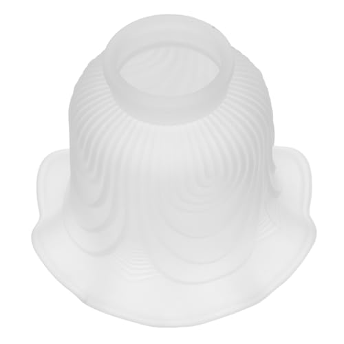 WOONEKY Glas Lampenschirm Ersatz Blume Deckenleuchte Loch Durchmesser Kleine Blütenglas Lampenschirm Für Wohnzimmer Schlafzimmer Esszimmer Gemütliche Beleuchtung von WOONEKY