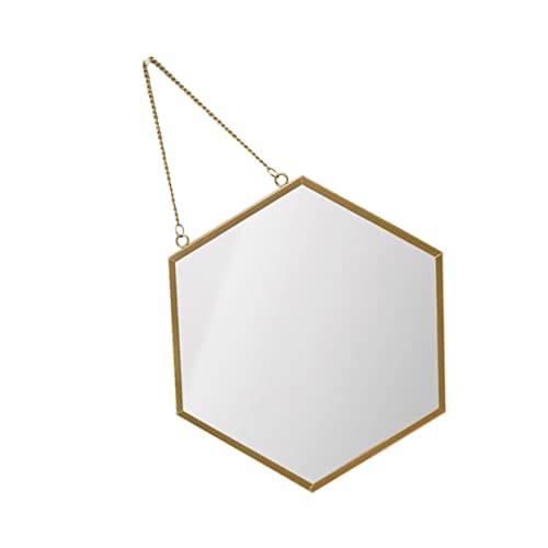 WOONEKY Hängender Wandspiegel Fürs Schlafzimmer Dekorativer Spiegel Hängespiegel Kosmetikspiegel Schminkspiegel Und Wanddekoration Für Wohnzimmer Eingangsbereich Und Ankleidezimmer von WOONEKY