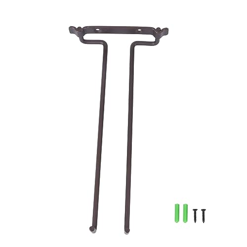 WOONEKY Hängender Weinglashalter aus Reihiger Rotweinglasständer für Wand Eleganter und Stabiler Aufbewahrungsregal für Weingläser Bronze für Zuhause Bar oder Restaurant von WOONEKY