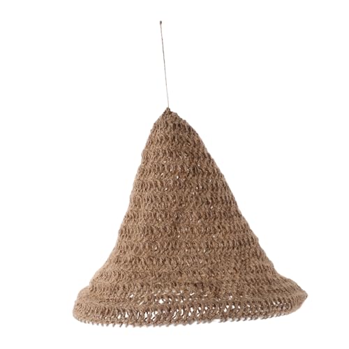 WOONEKY Handgewebter Boho Lampenschirm Großer Rattan Lampenüberzug Natur und Baumwollseil Rustikaler Vintage Hängelichtschirm für Wohn und Esszimmer Dekor WOONEKY Handgewebter Boho Lampenschirm Großer Rattan Lampenüberzug Natur und Baumwollseil Rustikaler Vintage Hängelichtschirm für Wohn und Esszimmer Dekor von WOONEKY