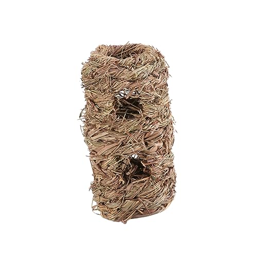 WOONEKY Handgewebtes Seegras Hamsternest Natürlicher Tunnel für Kleintiere Aktivitätszentrum aus Geflochtenem Gras für Hamster Kaninchen und Andere Kleine Haustiere WOONEKY Handgewebtes Seegras Hamsternest Natürlicher Tunnel für Kleintiere Aktivitätszentrum aus Geflochtenem Gras für Hamster Kaninchen und Andere Kleine Haustiere von WOONEKY