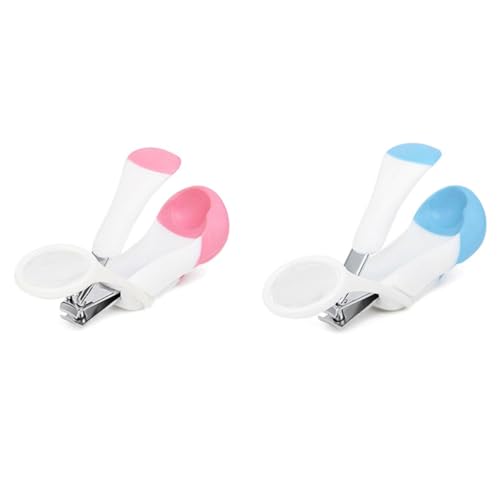 WOONEKY Haustier Nagelknipser mit Lupe Krallenschere für Kleine Haustiere Wie Igel Hamster Kaninchen und Meerschweinchen Rutschfester Griff Federunterstütztes Design Zufällige Farbe von WOONEKY