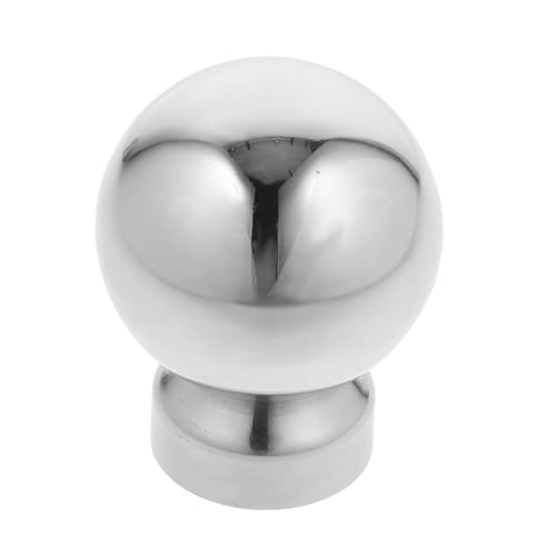 WOONEKY Hollow Stainless Steel Ball Cap für Zaunpfosten Dekorative Zaunspitze für Garten und Treppenhandlauf Leicht und Stabil Einfache Installation Vielseitig Einsetzbar von WOONEKY