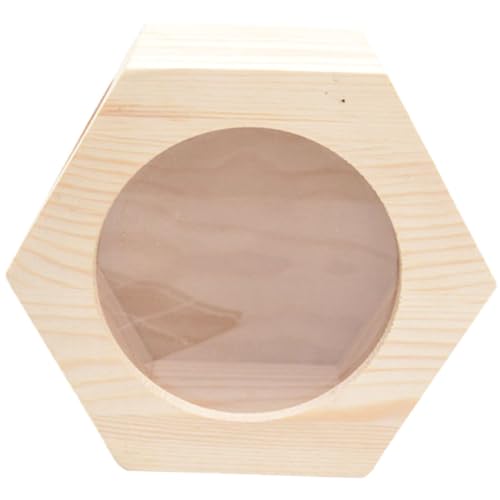 WOONEKY Holz Hamsterhaus Mehrschichtiges Kleintierhaus mit Spiel Schlafbereich für Zwerghamster Chinchillas und Ratten Langlebiges Komfortables Versteck für Innenkäfige von WOONEKY