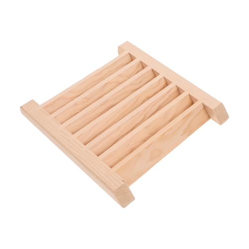 WOONEKY Holz sauna lüftungsgitter mit Lamellen für Verbesserte Luftzirkulation Feuchtigkeitsreduzierend Atmungsaktiv als Ersatzteil für Sauna Dampfbadräume von WOONEKY