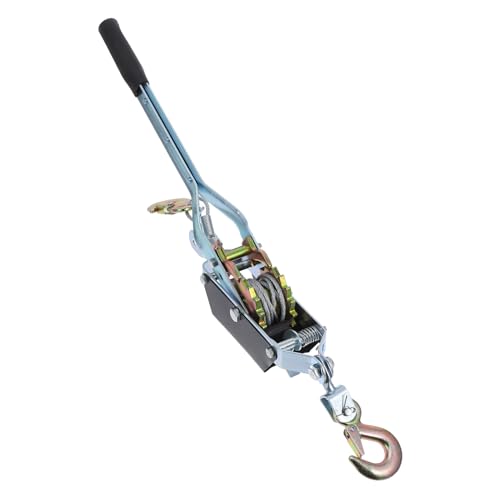 WOONEKY Kabel Winde Handseilwinde mit Ratschenmechanismus Tragbarer Spanner für Elektroinstallateure Leicht und Benutzerfreundlich für Anwendungen mit Doppeltem Haken für Erhöhte WOONEKY Kabel Winde Handseilwinde mit Ratschenmechanismus Tragbarer Spanner für Elektroinstallateure Leicht und Benutzerfreundlich für Anwendungen mit Doppeltem Haken für Erhöhte von WOONEKY