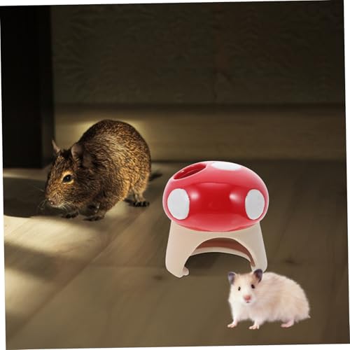 WOONEKY Keramik Hamsterversteck Pilzform Langlebiges Kleines Haustiernest für Hamster Zwerghamster und Kleine Nagetiere Tragbares Sicheres Versteckspielzeug Geeignet für Sommer von WOONEKY