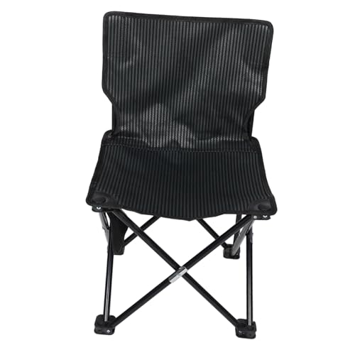 WOONEKY Klappbarer Outdoor Campingstuhl Mittelgroß Robuster Faltbarer Angelhocker mit Leichtem Kompaktem Design für Angeln Wandern und Erholung Platzsparender Tragbarer Sitz von WOONEKY